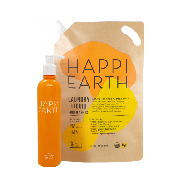 Happi Earth Chemical Free Washing Products | Bio Detergent Happi Earth Chemical Free Washing Products | Bio Detergent